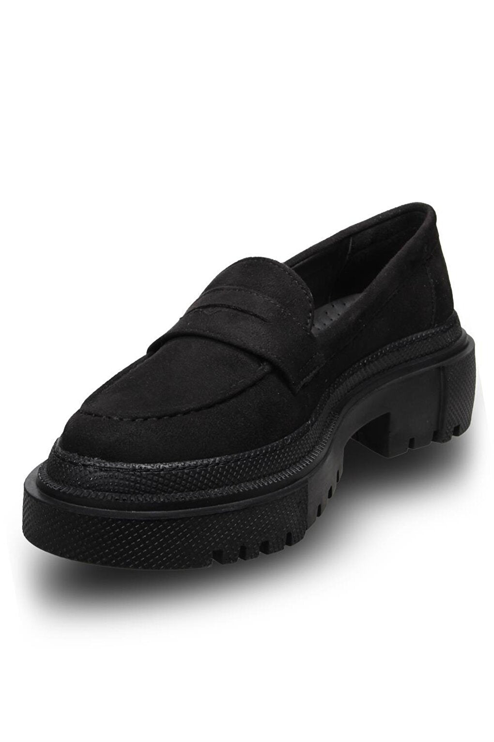 Women's Black-suede Casual Shoes