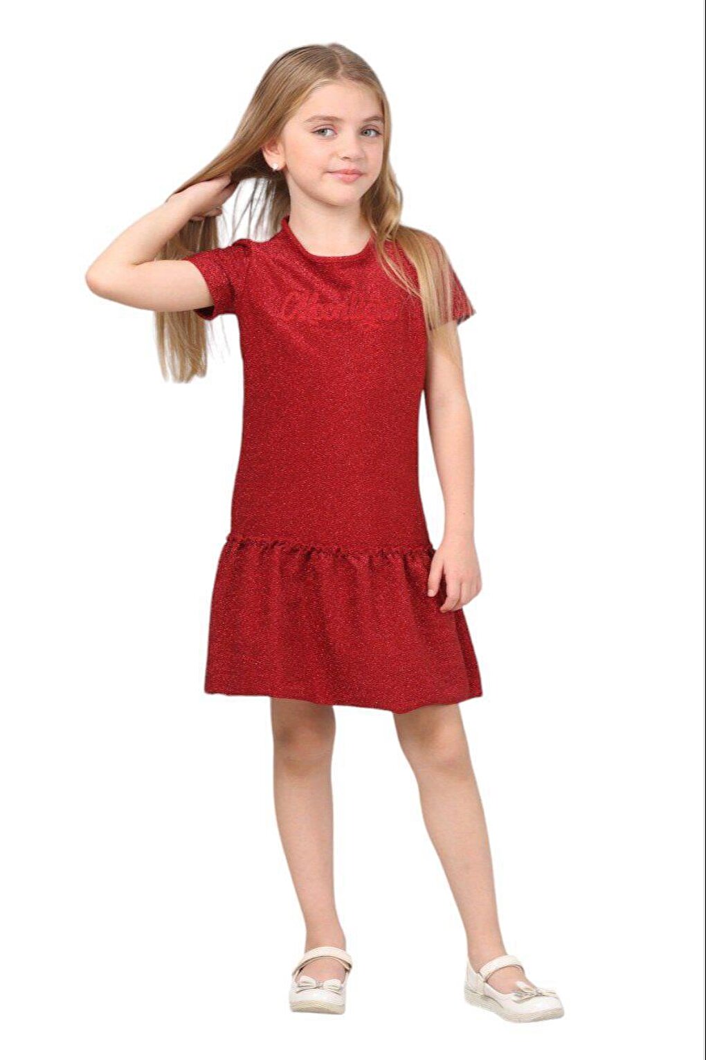 Sparkly Red Girl's Dress LP-23WIN-002