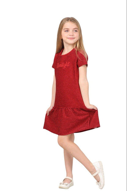 Sparkly Red Girl's Dress LP-23WIN-002