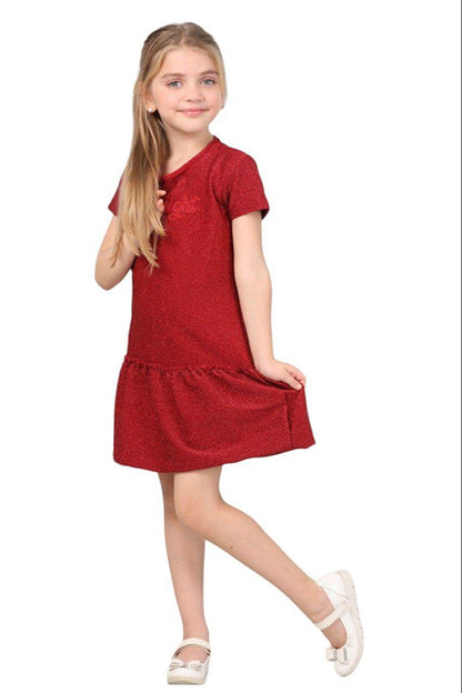 Sparkly Red Girl's Dress LP-23WIN-002