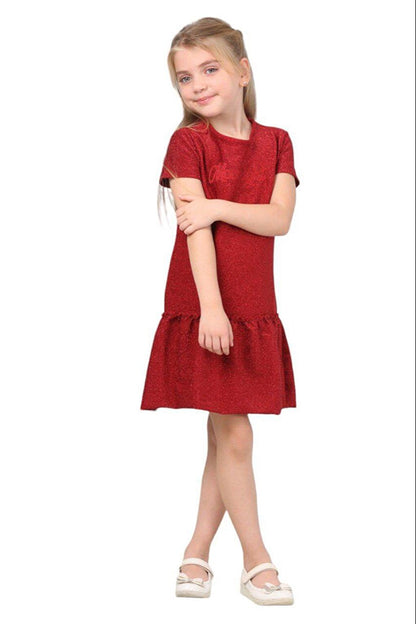 Sparkly Red Girl's Dress LP-23WIN-002