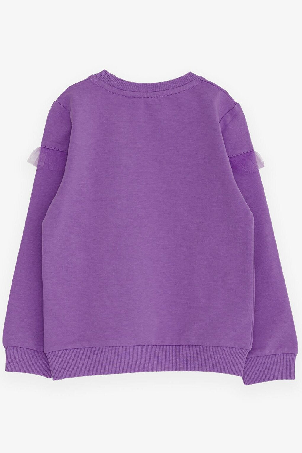 Girl's Sweatshirt Teddy Bear Printed Lilac (Age 1-3)