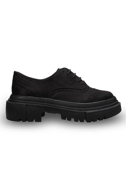 Women's Black-suede Casual Shoes