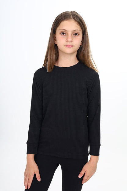 Girl's Fitted Bady Sweatshirt 9-14 Years Lx267