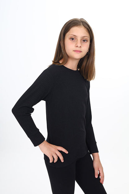 Girl's Fitted Bady Sweatshirt 9-14 Years Lx267