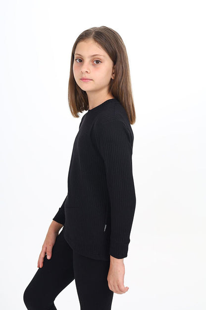 Girl's Fitted Bady Sweatshirt 9-14 Years Lx267