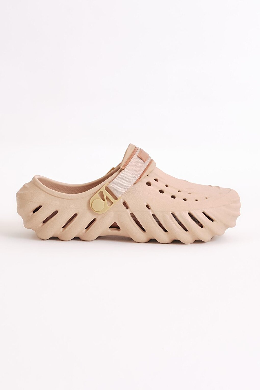 Men's Cream Spiral Sole Eva Slippers