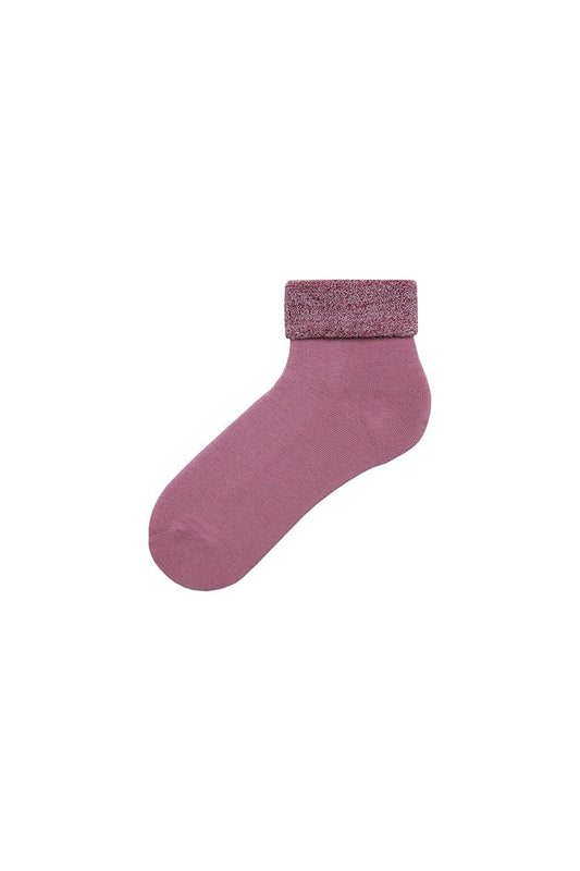 Glitter Curved Socket Towel Socks