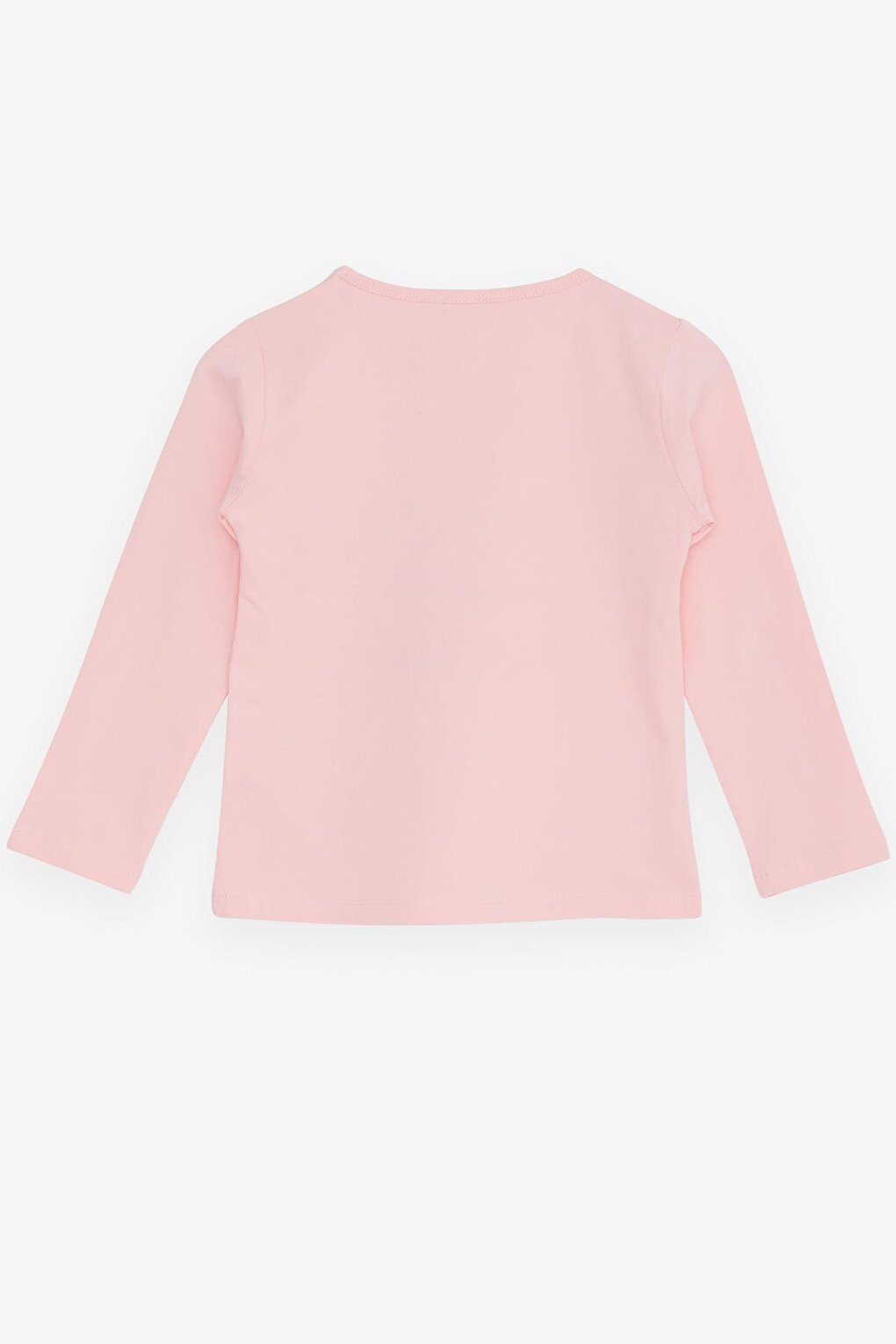 Girl's Long Sleeve T-Shirt Stone Printed Pink (Age 5-10)