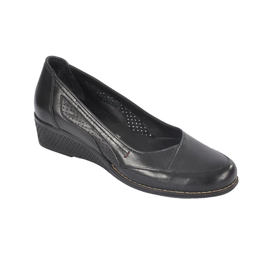 7839 Genuine Leather Black Women's Classic Shoes