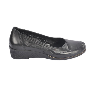 7839 Genuine Leather Black Women's Classic Shoes