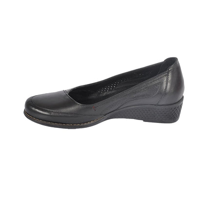 7839 Genuine Leather Black Women's Classic Shoes