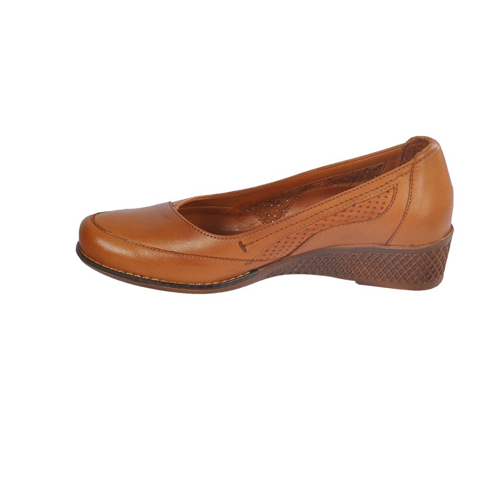 7839 Genuine Leather Taba Women's Classic Shoes