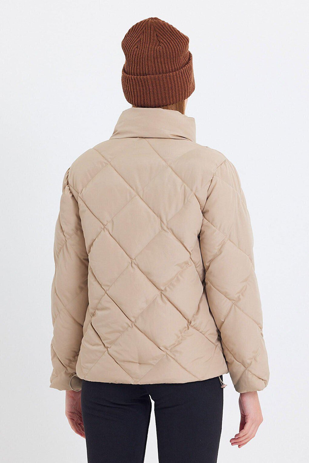 Comfortable Stand-Up Collar Puffer Jacket AD-K50424LNW