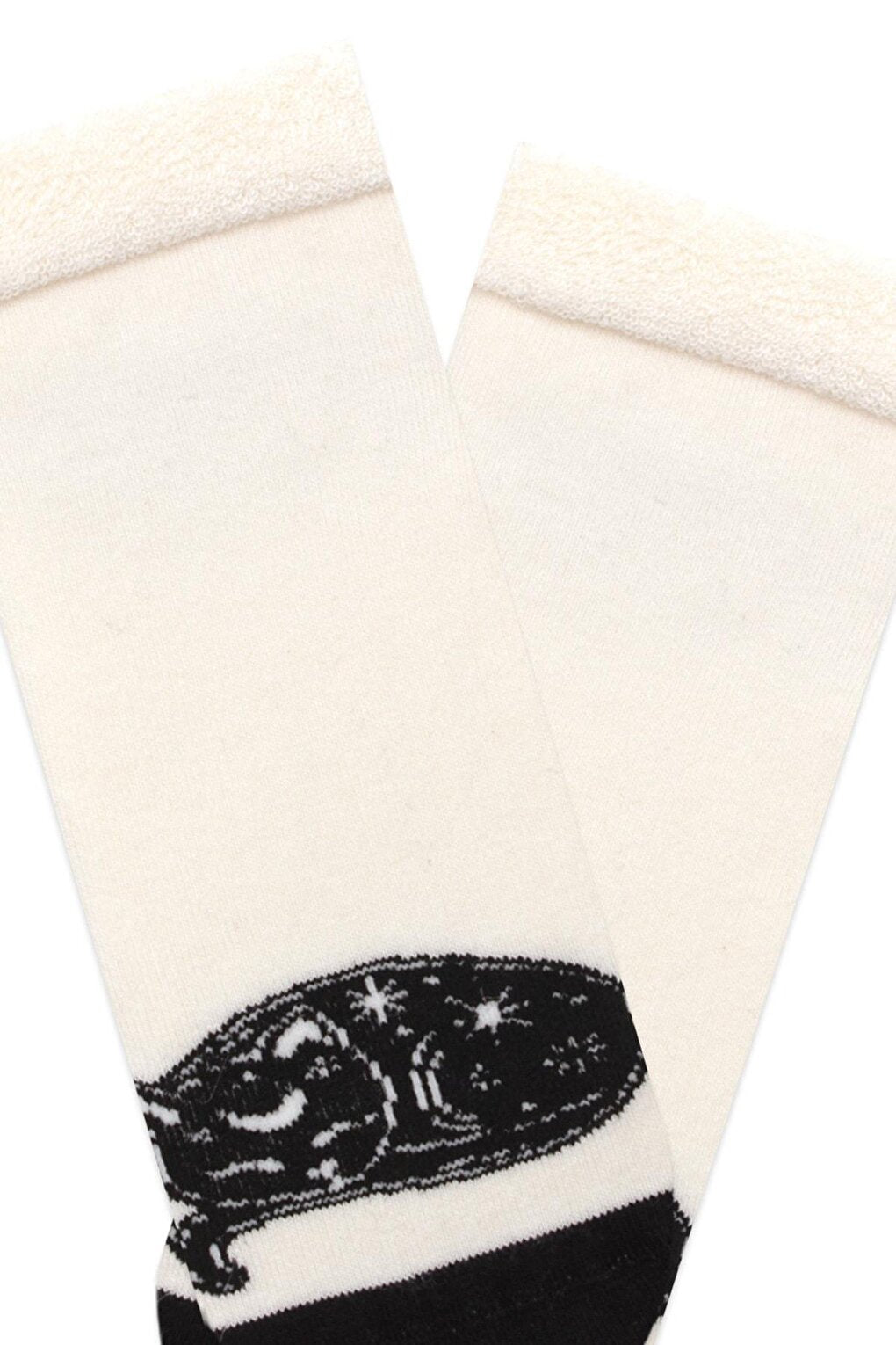 Cat Pattern Towel Booties Socks