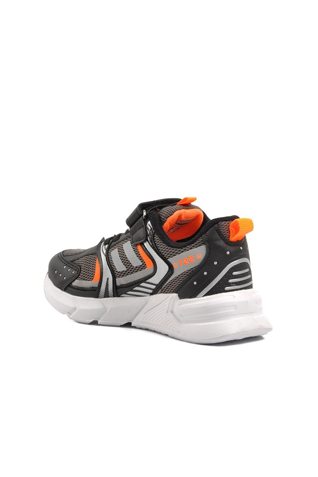 722Y-F Black-Smoked-Orange Children's Sports Shoes