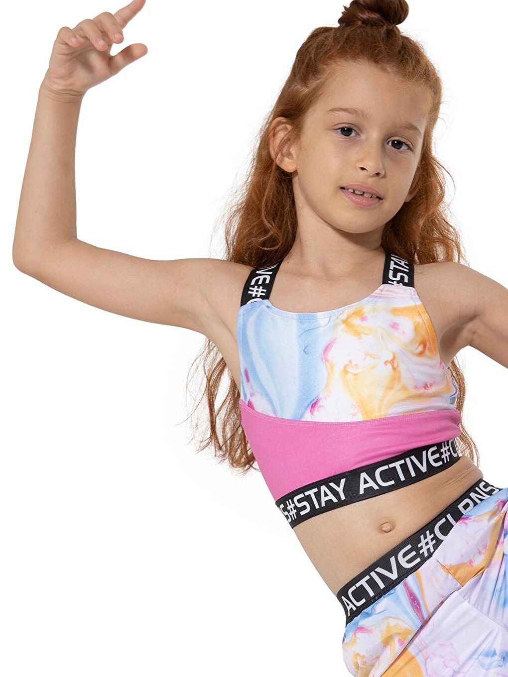 Stay Active Girl Crop Sports Athlete