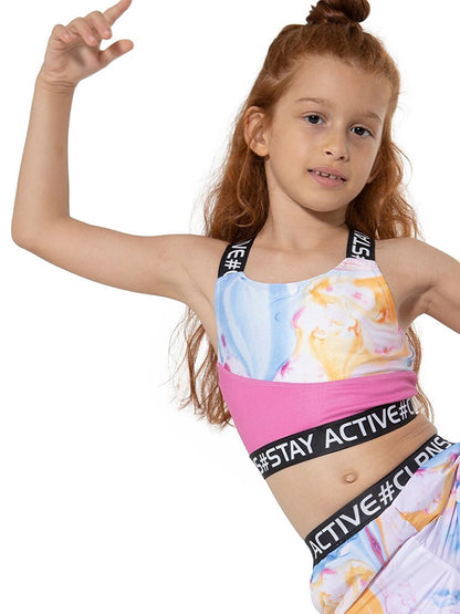 Stay Active Girl Crop Sports Athlete