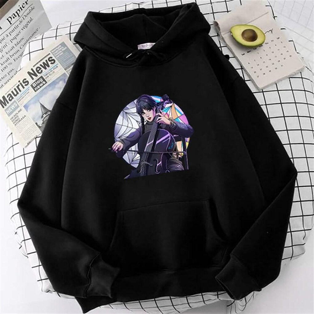 Wednesday Black Hooded Sweatshirt