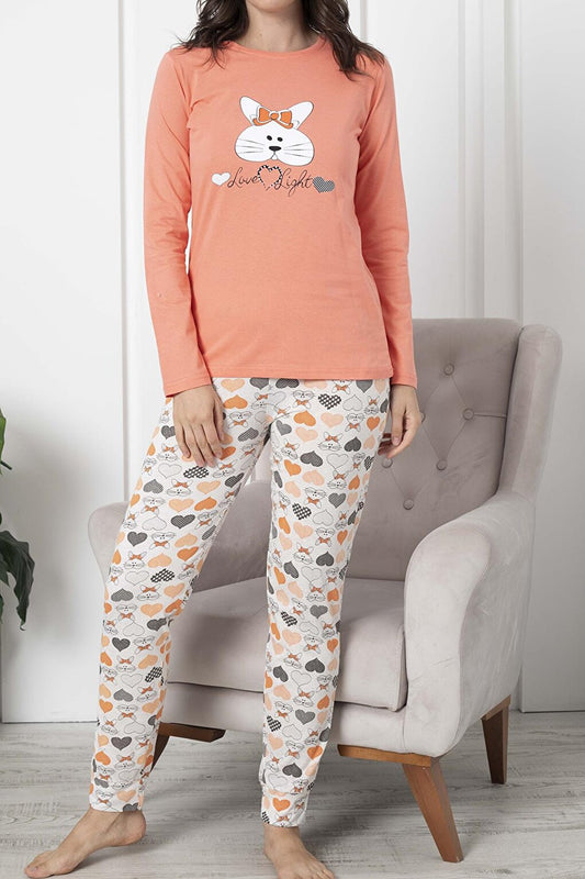 Women's Pajama Set Long Sleeve Cotton