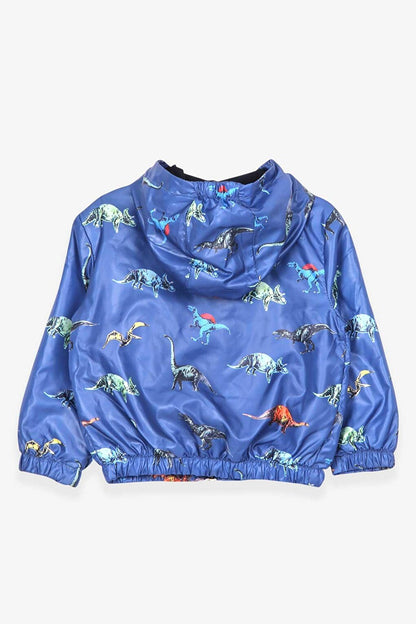 Boy's Raincoat Dinosaur Patterned Saks Blue (Age 1)