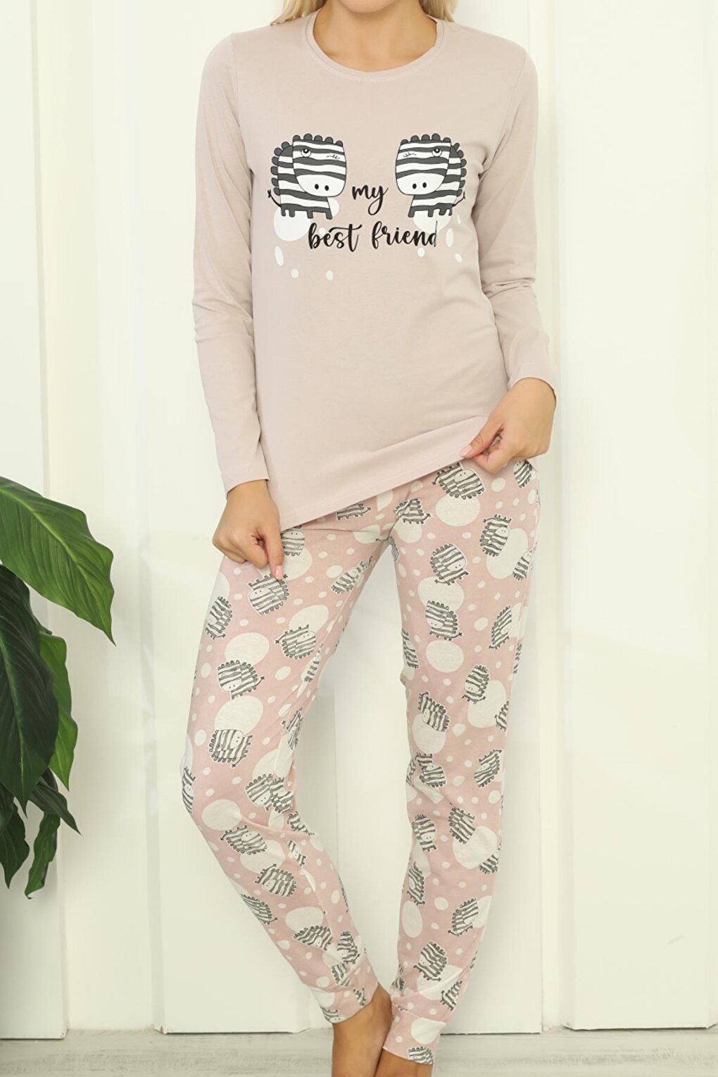 Women's Pajama Set Long Sleeve Cotton