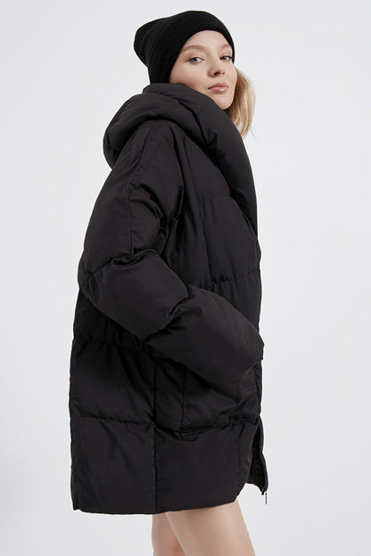 Women's Black Bat Coat