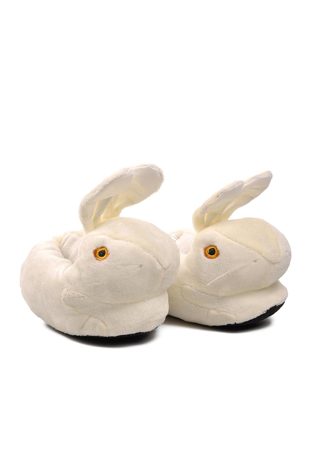 Cream Women's Slippers with Rabbit