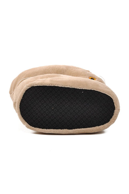 Beige Women's Slippers with Rabbit