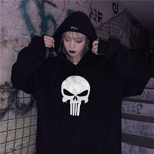 Punisher Black Hooded Sweatshirt