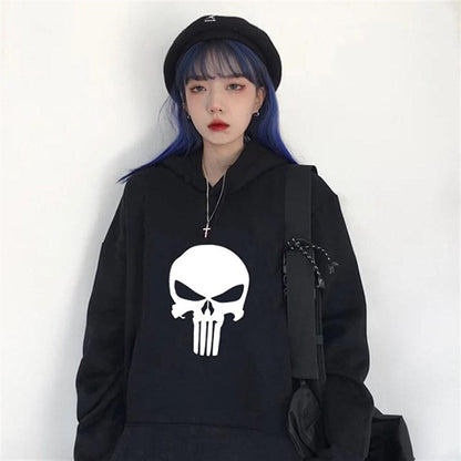 Punisher Black Hooded Sweatshirt