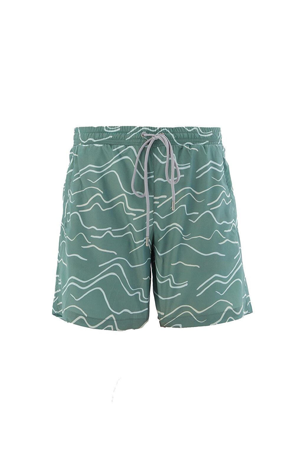 Men's Pool Swim Shorts Patterned Akua S126 Khaki