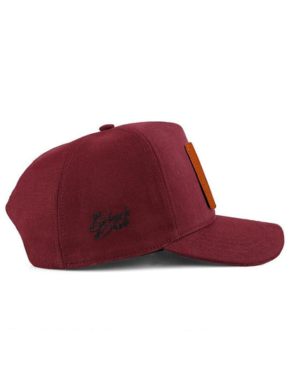 V1 Baseball Lion - Unisex Claret Red Hat (Cap) with 13 Code Logo