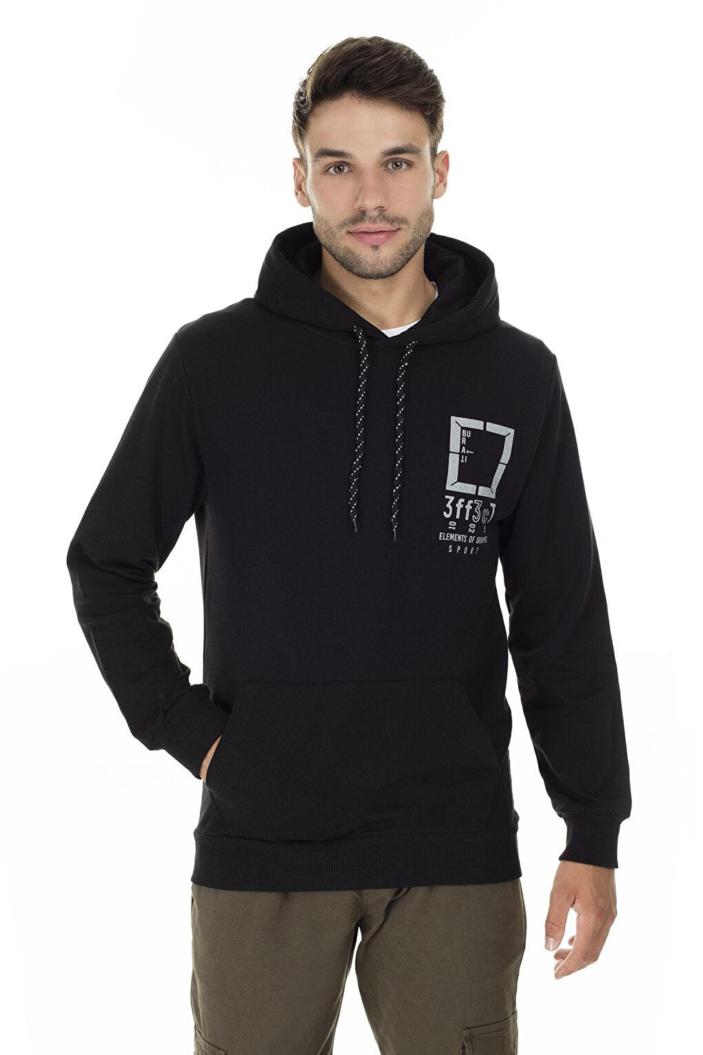 Printed Hooded Sweat 5413FF