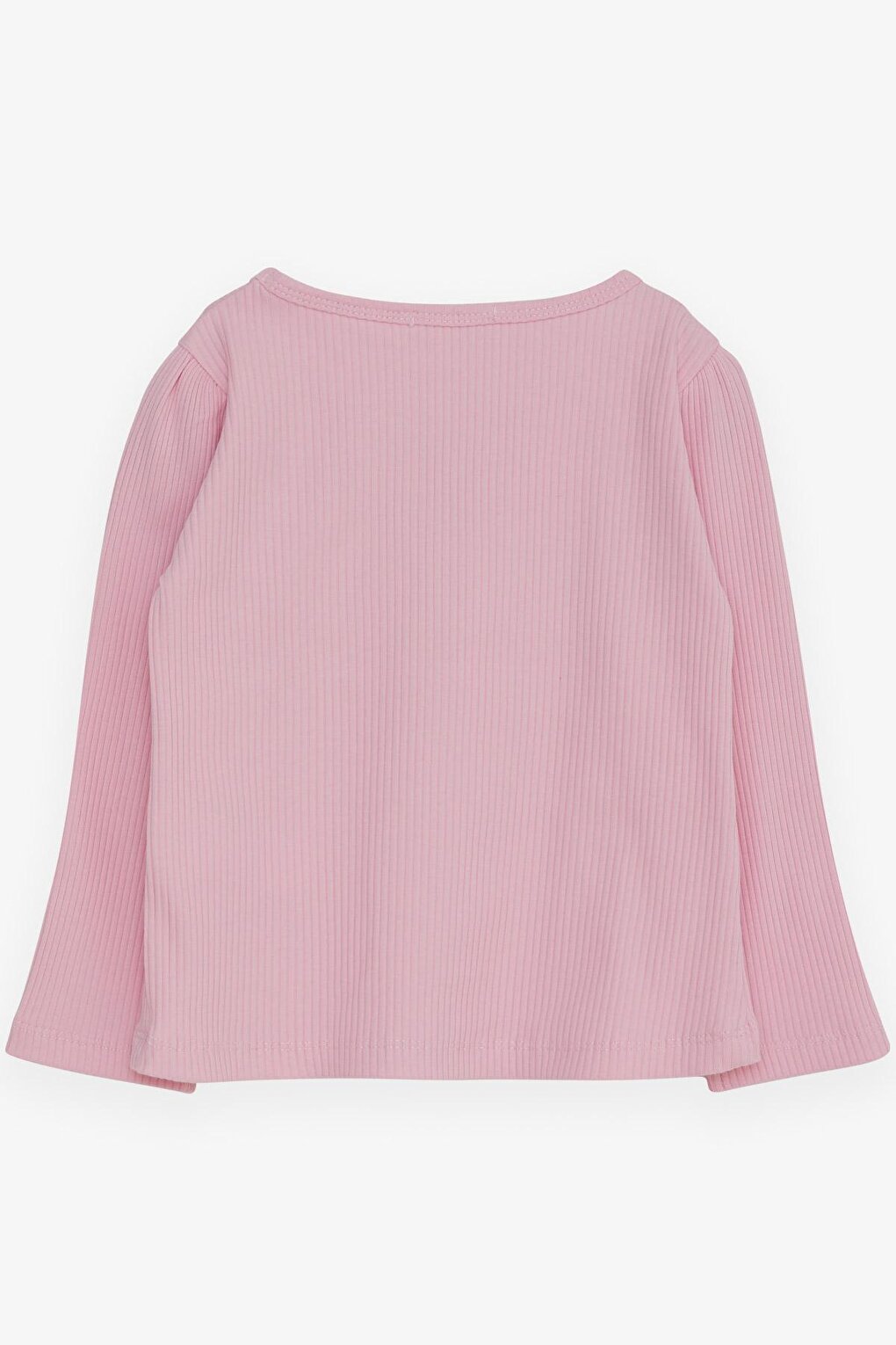 Girl's Long Sleeve Blouse Pink with Laced Bow (Age 3-8)