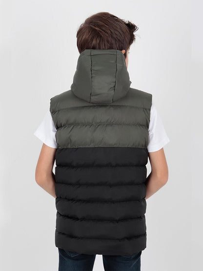 Boy's Stranger Embroidered Trend Puffer Vest Ak216162