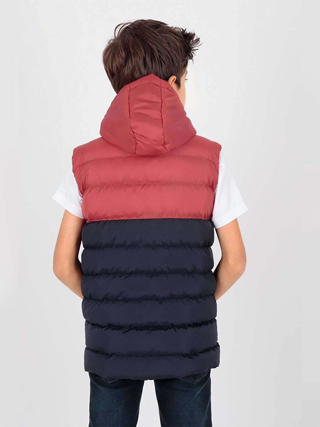 Boy's Stranger Embroidered Trend Puffer Vest Ak216162