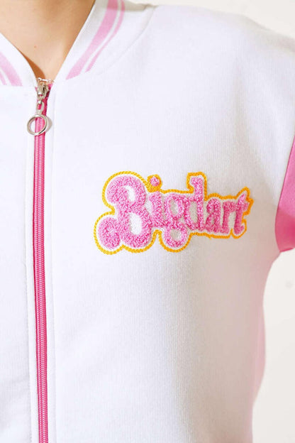 Powder Embroidered College Jacket 55386