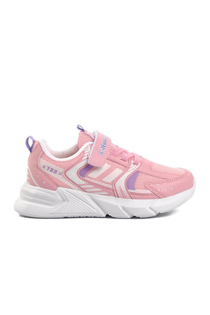 722Y-F Pink-Lilac Kids Sports Shoes