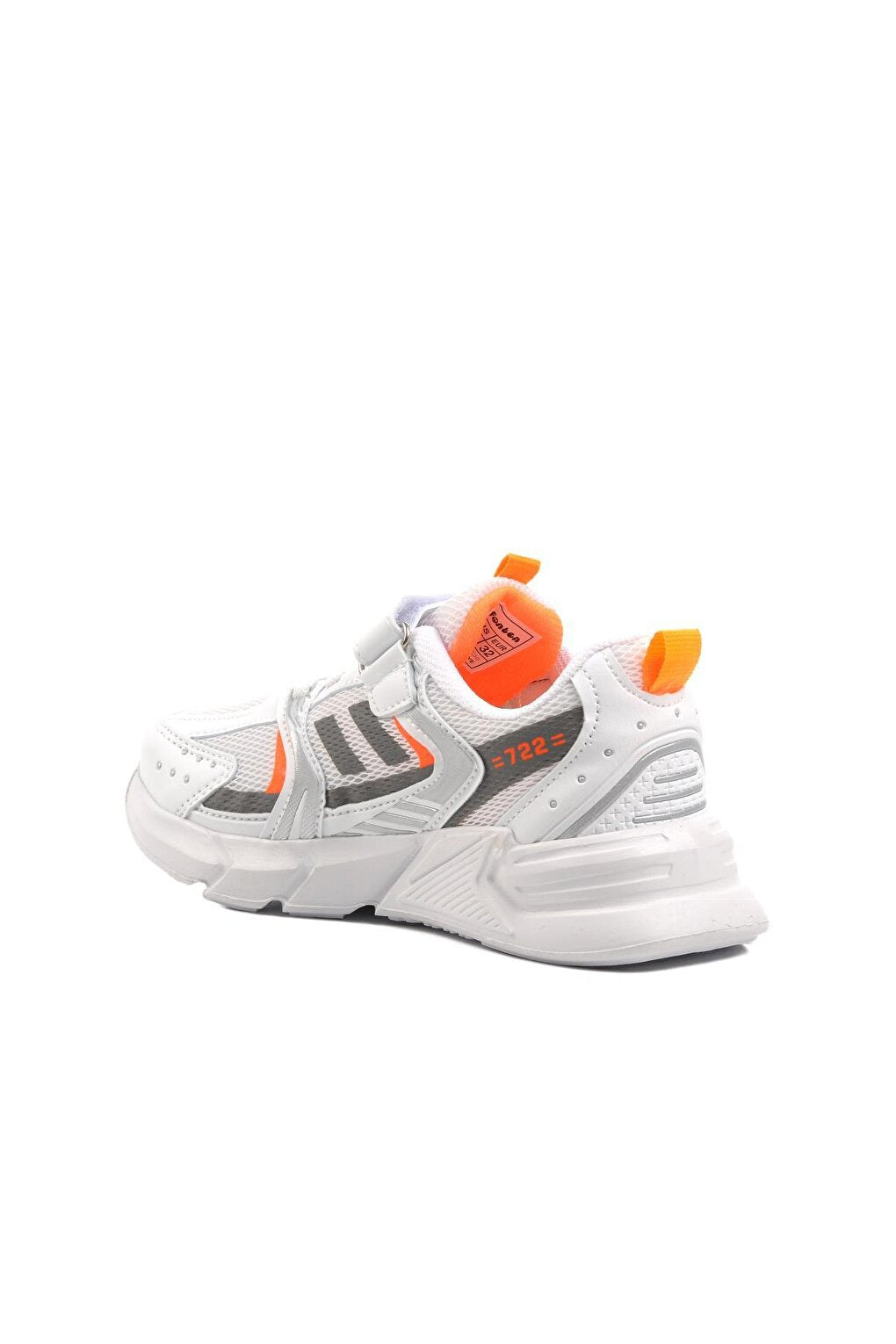 722Y-F White-Phosphorus Orange Children's Sports Shoes