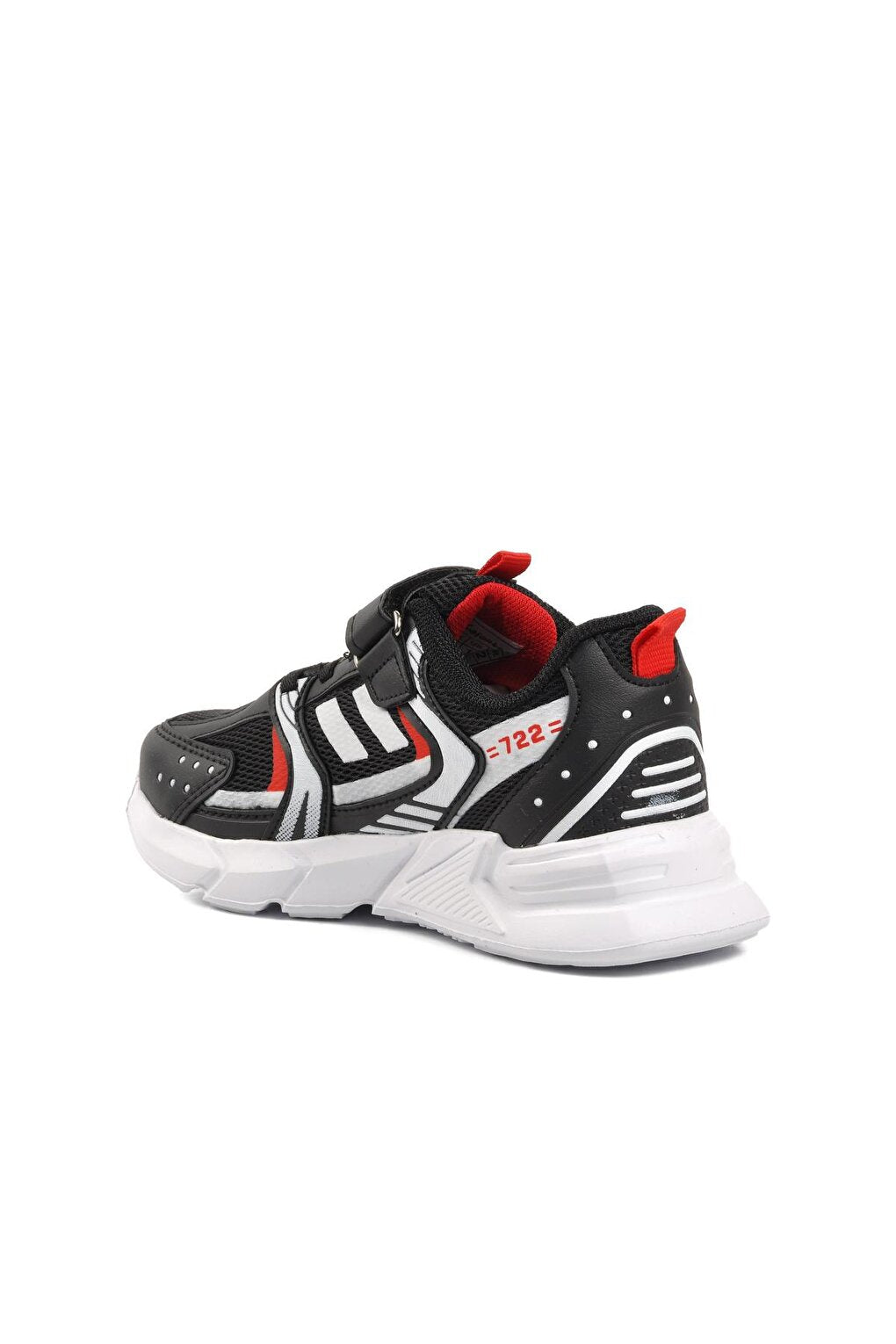 722Y-F Black-Red Children's Sports Shoes