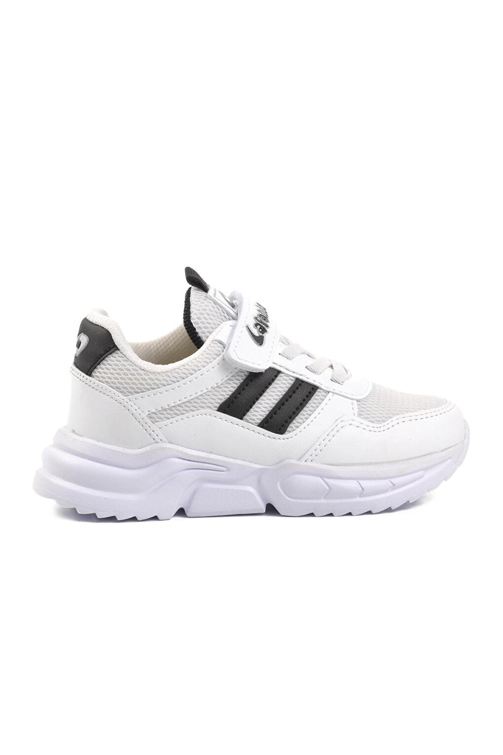 719Y-P White-Black Children's Sports Shoes