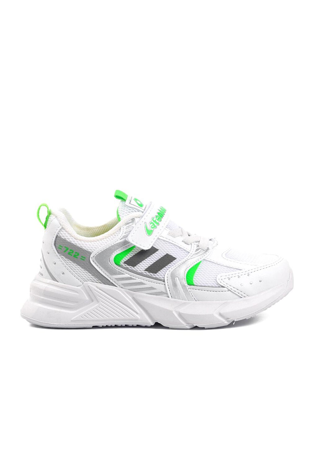 722Y-F White-Phosphorus Green Children's Sports Shoes