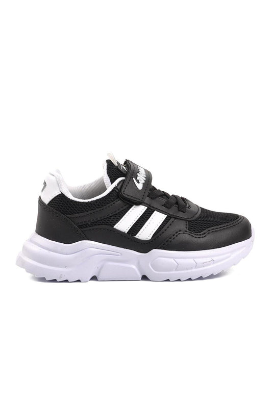 719Y-P Black-White Children's Sports Shoes