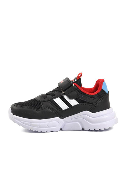 719Y-P Black-Red Children's Sports Shoes