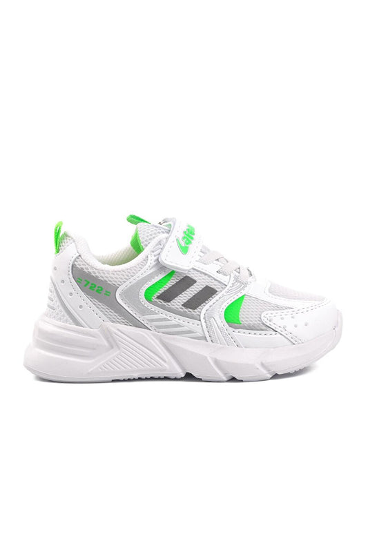 722Y-P White-Phosphorus Green Children's Sports Shoes