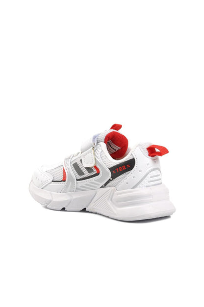 722Y-P White-Red Children's Sports Shoes