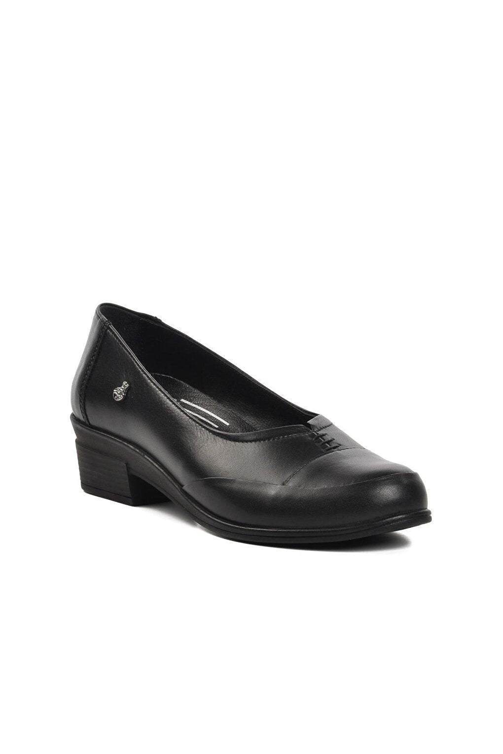 Black Genuine Leather Women's Classic Shoes 9080