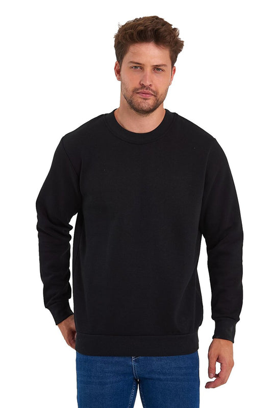 3 Thread Raised Crew Neck Men's Sweatshirt