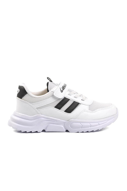 719-F White-Black Children's Sports Shoes